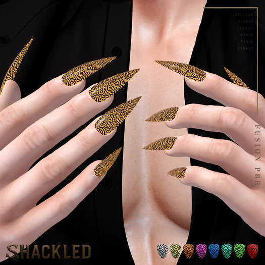 SHACKLED - Fusion PBR [Stiletto Nails M]