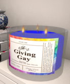 PPW - 3 Wick Candle LGTBQA+ Giving Gay (ADD)