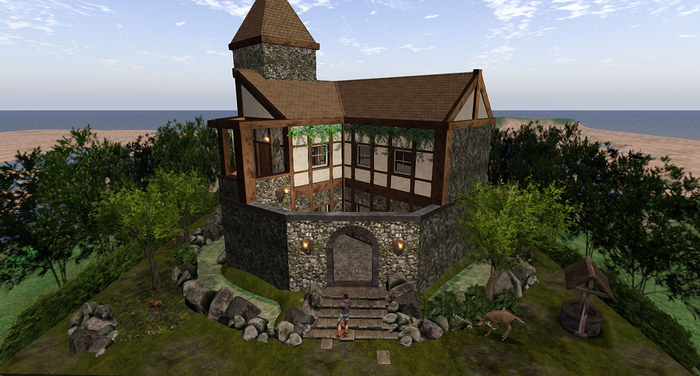 Second Life Marketplace - Castle manor with moat