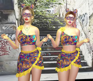 Carnaval skirt and top outfit for LaraX