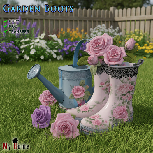 [My Home] Full Perm Garden Boots