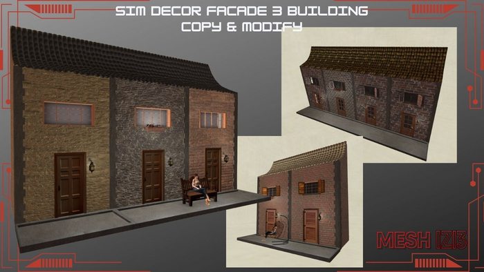 Sim Decor Facade 3 BUILDING Copy Modify
