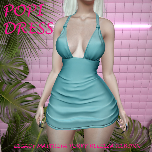 POPI DRESS BLUE