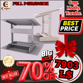 Minimalist Art Studio Desk – Full Perm Creator Furniture
