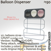 % Balloon Dispenser (rubber-GrCrDP) *MESH*