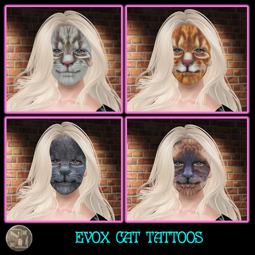 EVOX Cat Facepaint Tattoos
