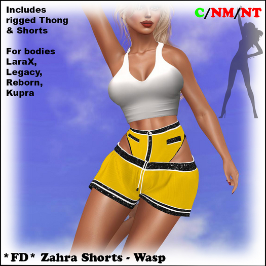 *FD* Zahra Shorts [Boxed] Wasp