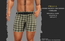 Praga Prime Shorts Checkered - Cream