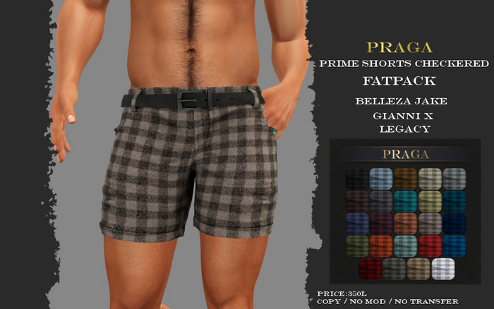 Praga Prime Shorts Checkered - FATPACK