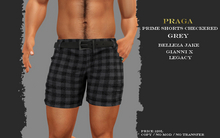 Praga Prime Shorts Checkered - Grey