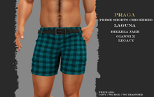 Praga Prime Shorts Checkered - Laguna
