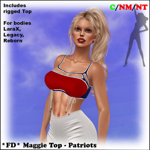 *FD* Maggie Top [Boxed] Patriots