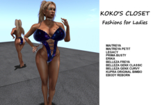 KOKO'S CLOSET ANIMATED SHINY MYSTERIOUS SWIMSUIT