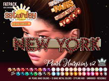 TSS NEW YORK HAIRPIN - WHITE QUEEN