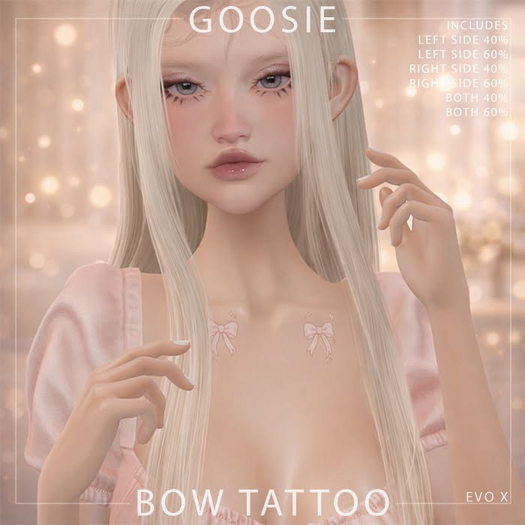 Goosie - Bow Tattoo - Unpack