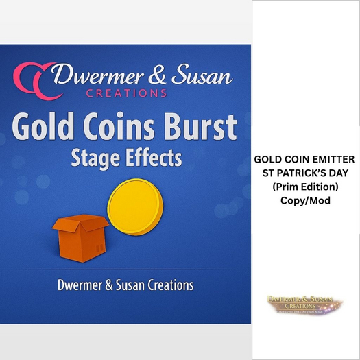 Gold Coin Emitter St Patrick Day