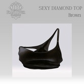 SEXY DIAMOND TOP  BROWN