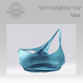 SEXY DIAMOND TOP AQUA