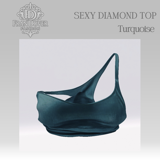SEXY DIAMOND TOP  TURQUOISE