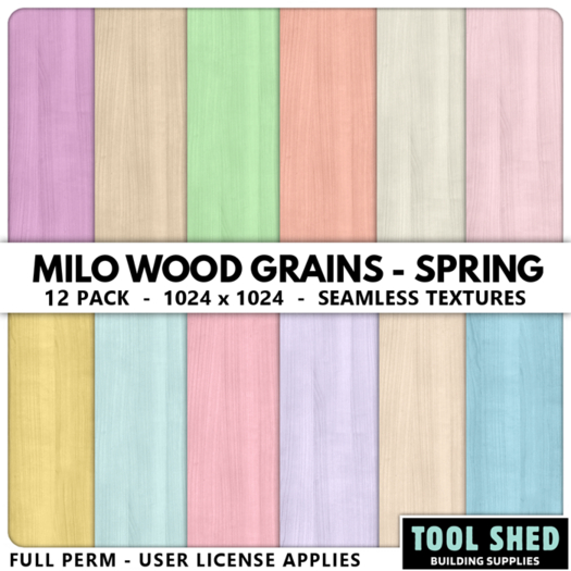 Tool Shed - Milo Wood Grains - Spring 