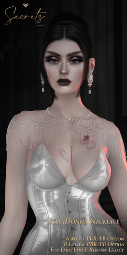 - Secrets - BellaDonna Necklace - Red - Boxed -