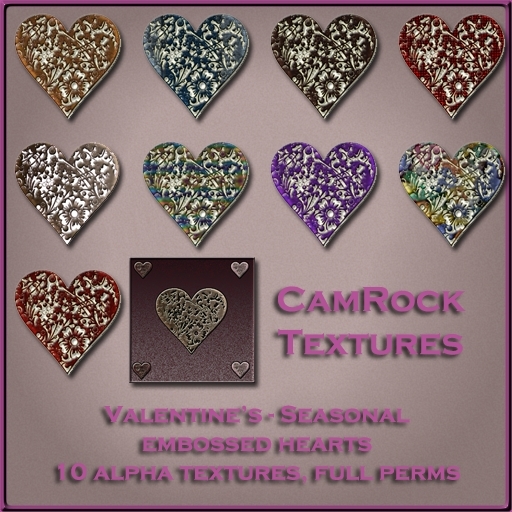 CamRock Textures: Valentine Embossed Hearts
