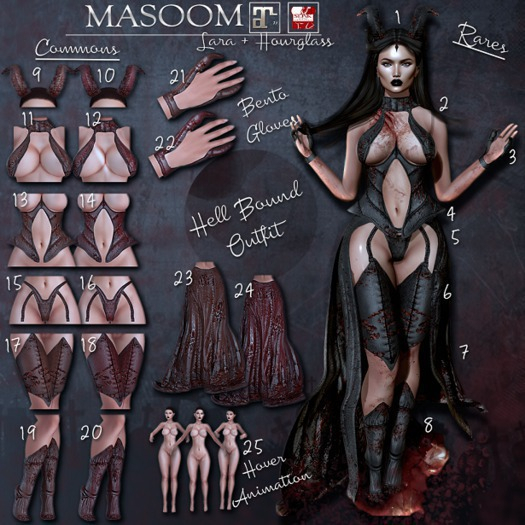 [[Masoom]]Hell Bound Outfit full set
