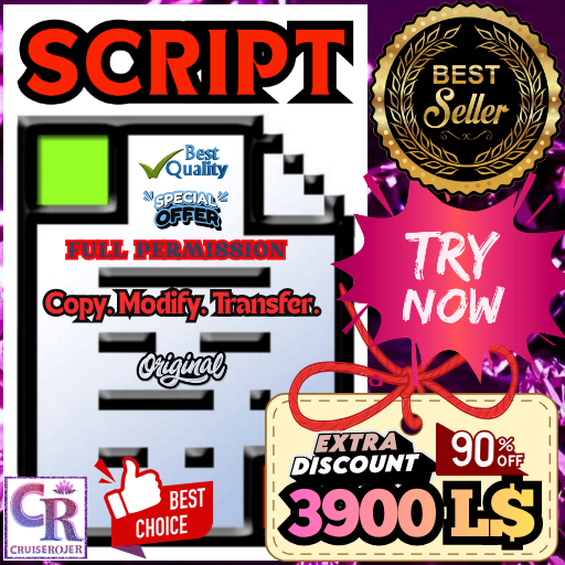 Elite Master Control Reset Script ( With Notecard of How to Use This Script & its Benefit )