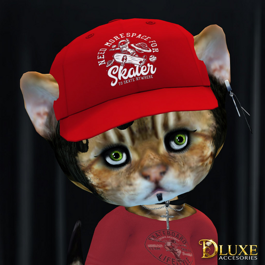 *DLUXE* DINKIES ROOK BASEBALL CAP* red