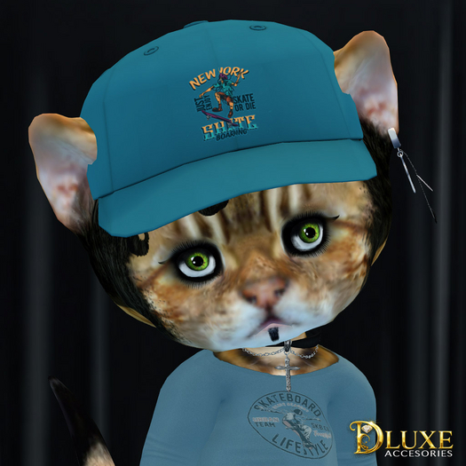 *DLUXE* DINKIES ROOK BASEBALL CAP* blue