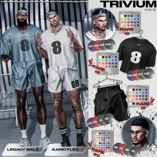 TRIVIUM KOBE SET 2 pieces RARE//KARIO FLEX