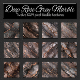 *Wallflowers* Deep Rose Grey Marble