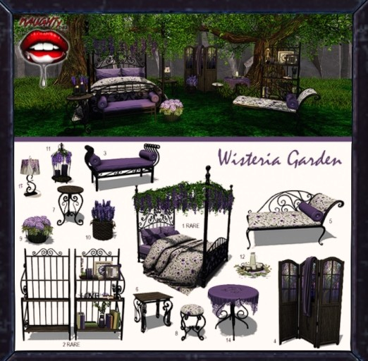 [NB] ~ 2-Wisteria Garden Bookshelf RARE