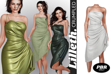 [DEMO] Lilleth. CRUMPLED PBR - Collection - Stunning asymmetric dress