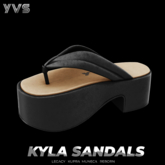YVS KYLA SANDAL BLACK