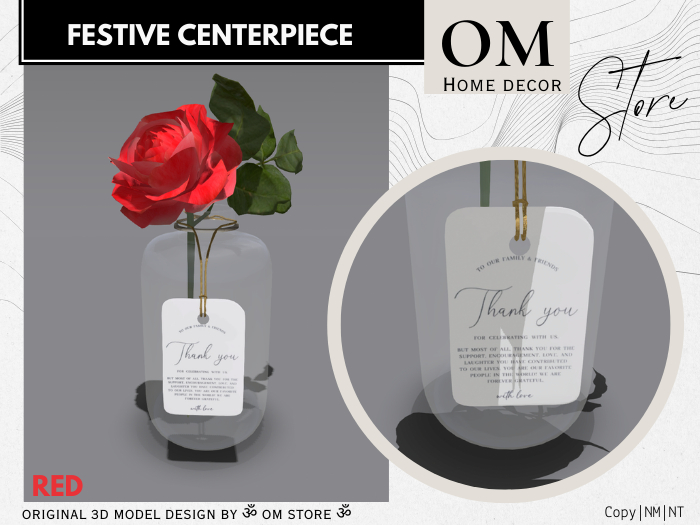 |OM| Festive Centerpiece (Red)