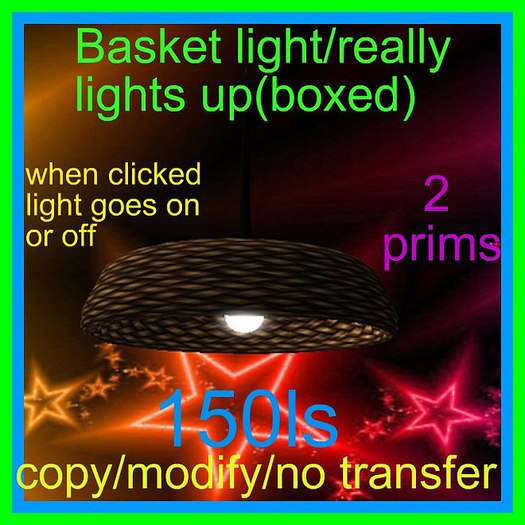 Basket light/really lights up(boxed)