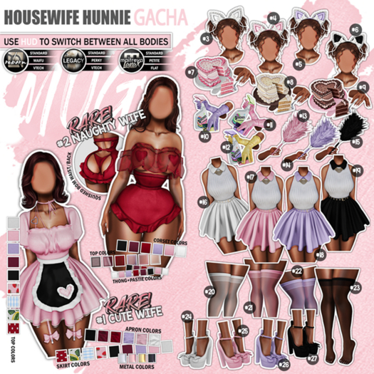 Mug - Housewife Hunnie - #5 Ruffle Headband Purple