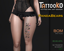 [TattooKO] Tattoo PandaBears