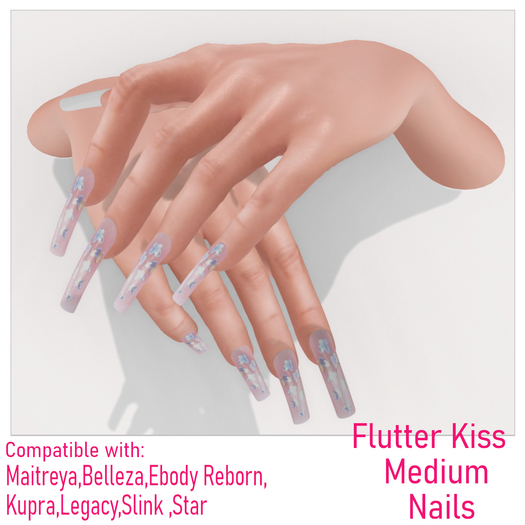 [ReM]  Flutter Kiss Nails (Medium)