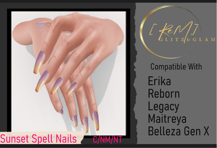 [ReM]  Sunset Spell Nails