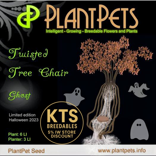 PlantPet Seed [Twisted Tree Chair *Ghost*] LIMITED EDITION