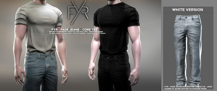 FYR - Fade Jeans White
