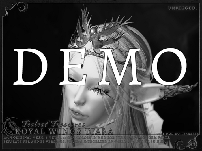 Tealeaf Treasures - Royal Wings Tiara DEMO