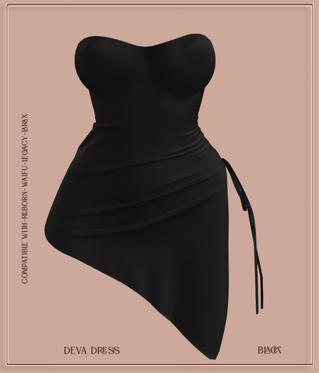 -LAL-Deva Dress   [BLACK]