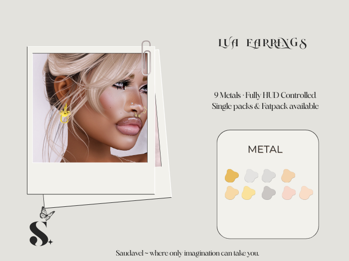 Saudavel. Lua Earrings Fatpack (PBR)
