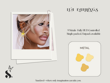 Saudavel. Lua Earrings Gold Pack ((PBR)