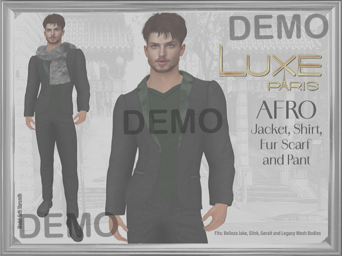 LUXE Paris DEMO AFRO Mens Ensemble