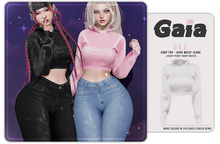 Gaia - dee crop top - white