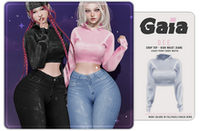 Gaia - dee crop top - sky